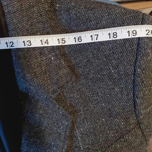 VTG PIONEER WEAR SPORTCOAT 48L WESTERN GREY Tweed W/Colored THREADS Wool Blend - Picture 12 of 14